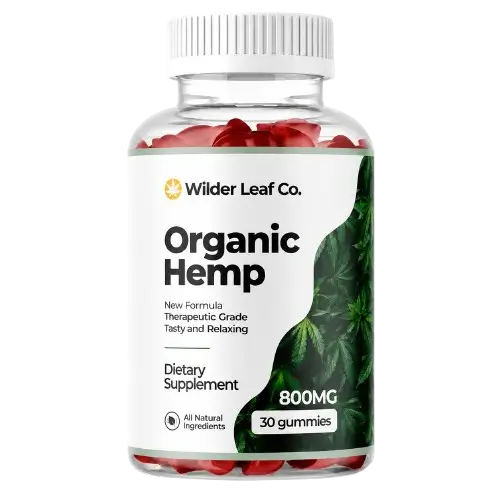 One bottle of Wilder Leaf Organic Hemp Gummies